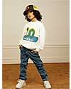 Mini Rodini Loch Ness Sweatshirt - White - Organic Cotton Sweatshirts