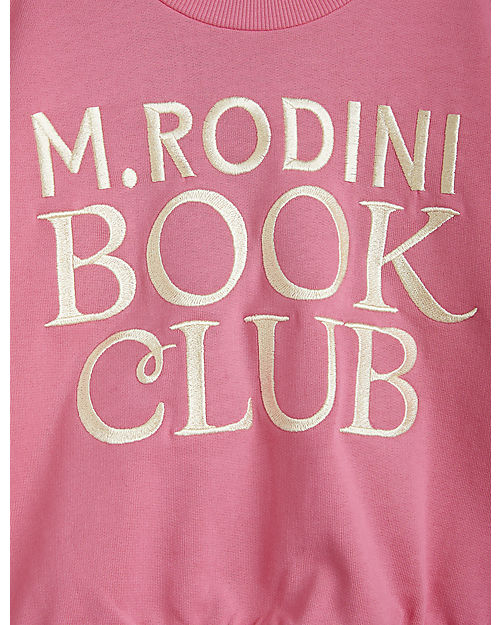Mini Rodini Long Sleeved Sweatshirt - Book Club - Pink - 100% Organic Cotton GOTS Sweatshirts