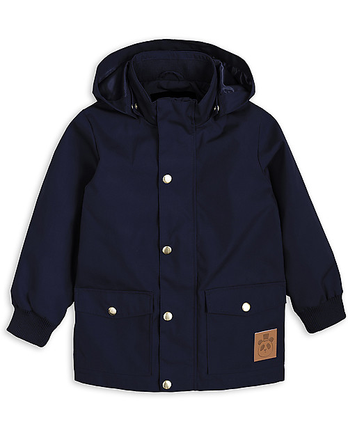Mini Rodini Navy Pico Jacket - Water Resistant and Breathable Waterproof