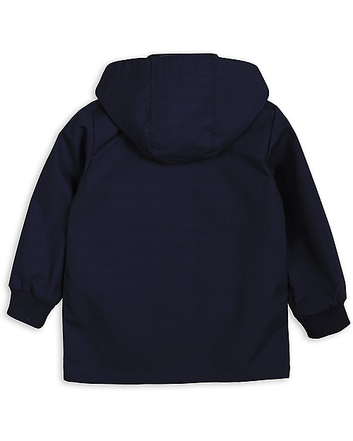 Mini Rodini Navy Pico Jacket - Water Resistant and Breathable Waterproof