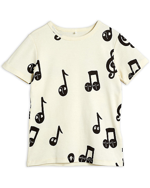 Mini Rodini Notes Tee - 100% Organic Cotton Long Sleeves Tops