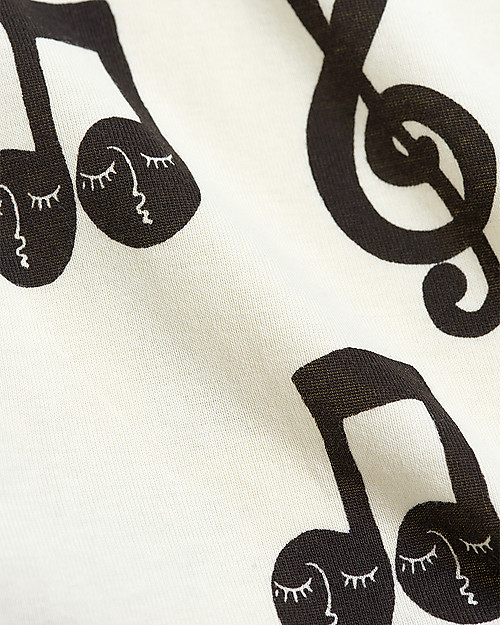 Mini Rodini Notes Tee - 100% Organic Cotton Long Sleeves Tops