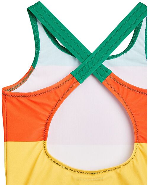 Mini Rodini One-piece swimsuit - Stripes - Multi- Recycled Material Swimsuits