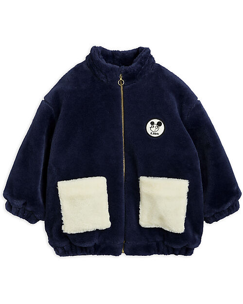 Mini Rodini Oversized Faux Fur Jacket - What's Cooking - Synthetic Fur in 100% Recycled Polyester Jackets