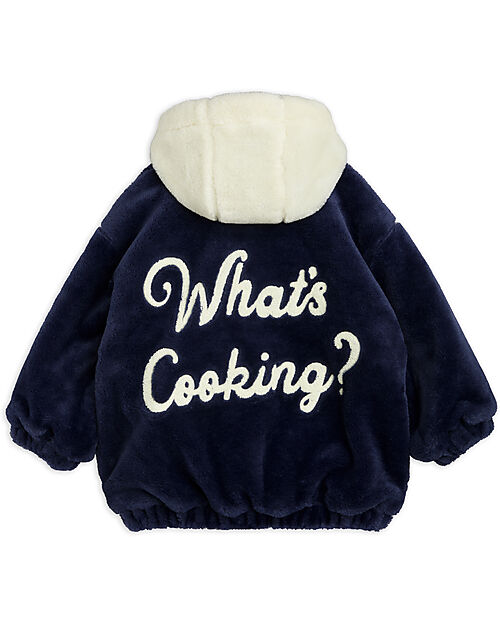 Mini Rodini Oversized Faux Fur Jacket - What's Cooking - Synthetic Fur in 100% Recycled Polyester Jackets