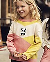 Mini Rodini Panda Knitted Pullover, Pink - Wool-Cotton blend Jumpers