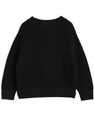 Mini Rodini Panda Knitted Sweater - Black - 100% Organic Cotton Jumpers