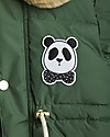 Mini Rodini Panda Puffer Jacket - Green - Breathable and Water Resistant Waterproof