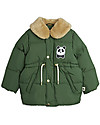Mini Rodini Panda Puffer Jacket - Green - Breathable and Water Resistant Waterproof