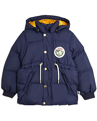 Mini Rodini Polar Bear Hooded Puffer Jacket - Navy Jackets