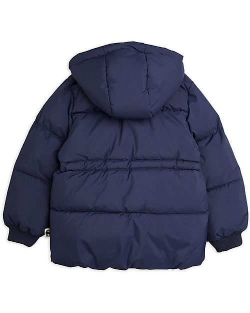 Mini Rodini Polar Bear Hooded Puffer Jacket - Navy Jackets