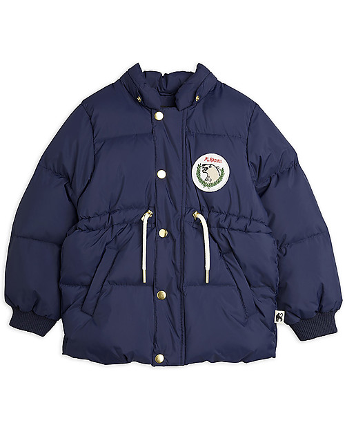 Mini Rodini Polar Bear Hooded Puffer Jacket - Navy Jackets