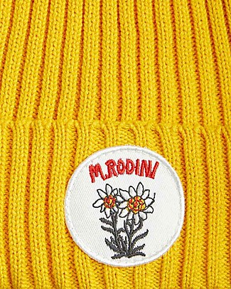 Mini Rodini Pompom Hat - Edelweiss - 100% Organic Cotton Winter Hats