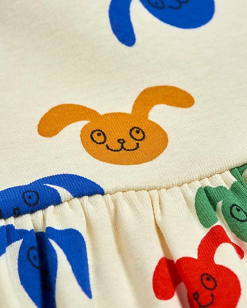 Mini Rodini Rabbit Dress - Multicolor - 100% organic cotton Dresses_