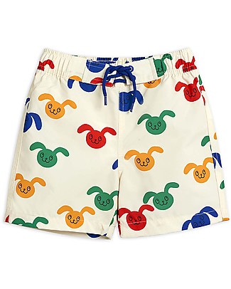 Mini Rodini Rabbit swim shorts - offwhite - 100% recycled polyester Swimming Trunks