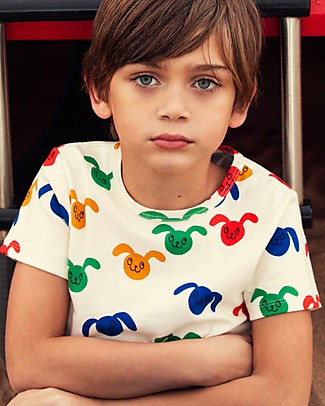 Mini Rodini Rabbit Tee - Multicolor - 100% organic cotton T-Shirts And Vests