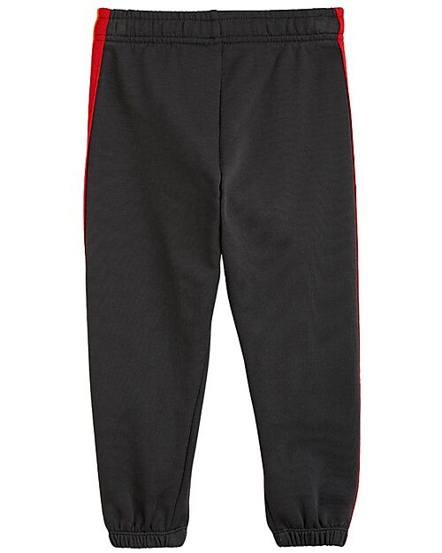 Mini Rodini Rainbow Stripe Sweatpants - Black - 100% Organic Cotton GOTS Trousers