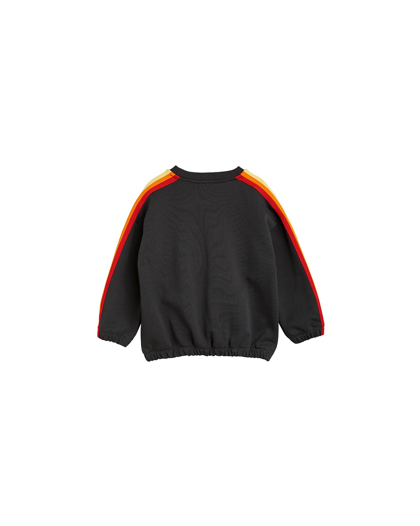 Mini Rodini Rainbow Stripe Sweatshirt Black 100 Organic