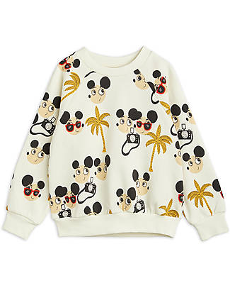 Mini Rodini Ritzratz Sweatshirt - White - 100% Organic Cotton GOTS Sweatshirts