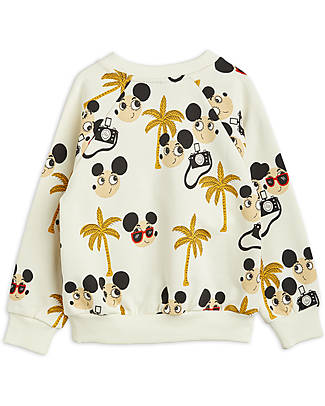 Mini Rodini Ritzratz Sweatshirt - White - 100% Organic Cotton GOTS Sweatshirts