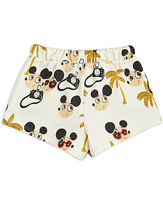 Mini Rodini Ritzratz Sweatshorts - White - 100% Organic Cotton GOTS Shorts