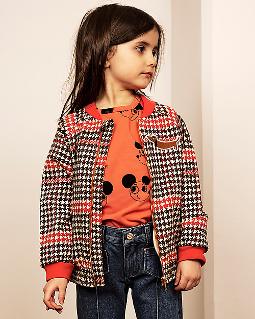 Mini Rodini Ritzratz T-Shirt, Red - Elasticated Organic cotton T-shirts