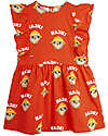 Mini Rodini Ruffle Hike Dress - Red - 100% Organic Cotton Dresses_