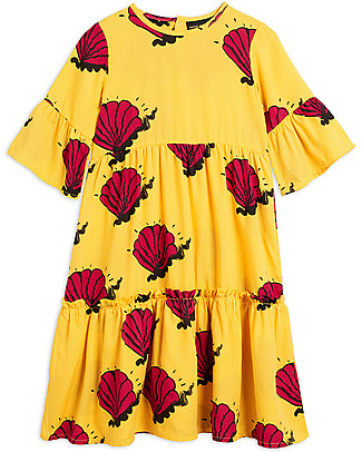 Mini Rodini Shell Long Dress with Frilled Skirt - 100% lyocell Dresses