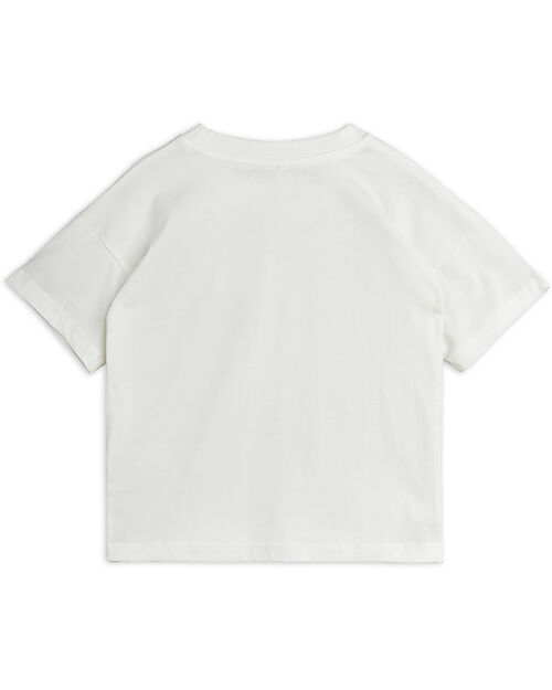 Mini Rodini Short-Sleeve Basket T-shirt - White - 100% Organic Cotton T-shirts