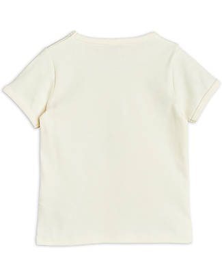 Mini Rodini Short Sleeved T-Shirt - Pigeons - White - 100% Organic Cotton GOTS T-shirts