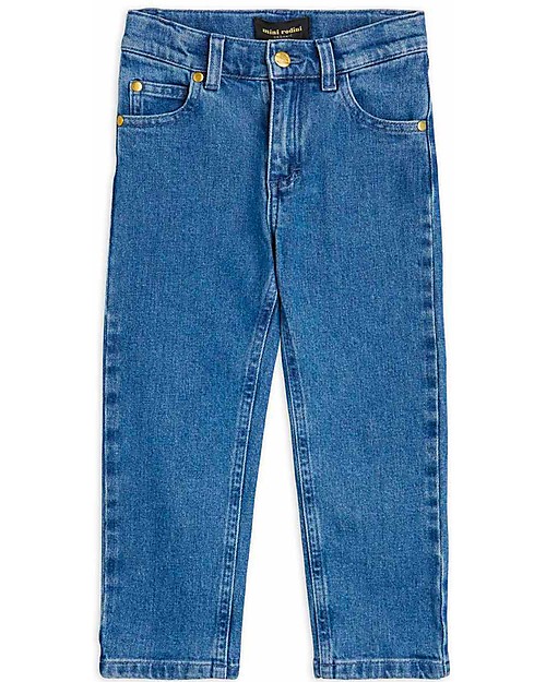 Mini Rodini Straight Denim Jeans - Blue - Organic Cotton Jeans