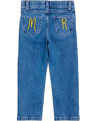 Mini Rodini Straight Denim Jeans - Blue - Organic Cotton Long Jeans