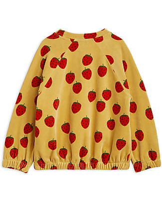 Mini Rodini Strawberries Sweatshirt - Beige - 100% Organic Cotton Sweatshirts