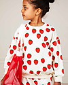 Mini Rodini Strawberry All Over Sweatshirt - Offwhite - 100% Organic Cotton Sweatshirts