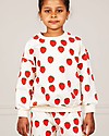 Mini Rodini Strawberry All Over Sweatshirt - Offwhite - 100% Organic Cotton Sweatshirts