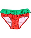 Mini Rodini Strawberry Frill Swim Pants - Red - Recycled Fabric! Bikinis And Tankinis