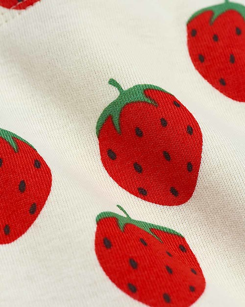 Mini Rodini Strawberry Leggings - Offwhite - 100% Organic Cotton Leggings