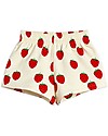 Mini Rodini Strawberry SweatShorts - Offwhite - 100% organic cotton Shorts