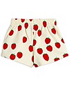 Mini Rodini Strawberry SweatShorts - Offwhite - 100% organic cotton Shorts