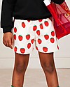Mini Rodini Strawberry SweatShorts - Offwhite - 100% organic cotton Shorts