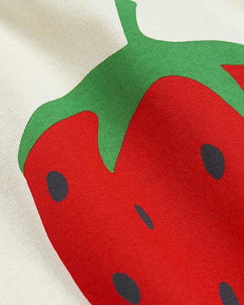 Mini Rodini Strawberry Tee - Offwhite - 100% Organic Cotton T-shirts