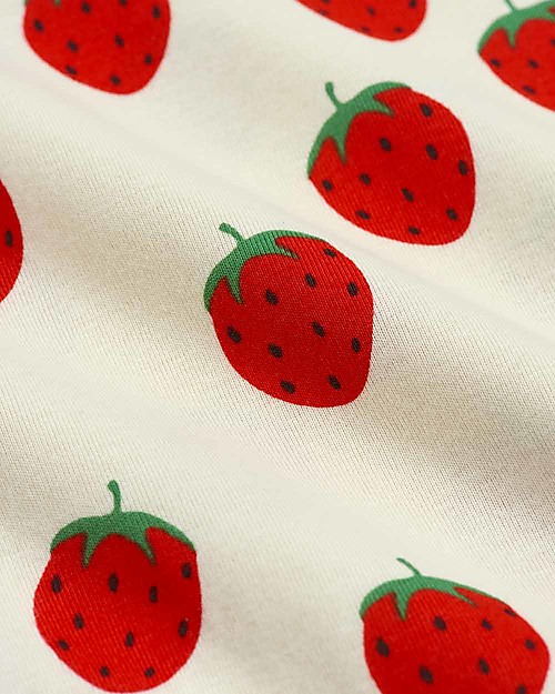 Mini Rodini Strawberry Wing Dress - Offwhite - 100% organic cotton Dresses_