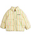 Mini Rodini Stripe City Puffer Jacket - Multicolor - 100% Recycled Fabric - Water-Resistant Down Jacket