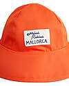 Mini Rodini Summer Cap - Mallorca Patch - Orange - 100% GOTS Organic Cotton Sunhats