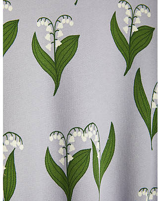 Mini Rodini Sweatpants - Lily of the Valley - Blue - 100% Organic Cotton Trousers