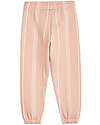 Mini Rodini Sweatpants - Striped - Pink - with Elasticated Waist - 100% Organic Cotton Trousers