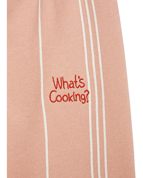 Mini Rodini Sweatpants - Striped - Pink - with Elasticated Waist - 100% Organic Cotton Trousers