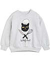 Mini Rodini Sweatshirt - Chef Cat - Melange Grey - 100% Organic Cotton GOTS
​ Sweatshirts