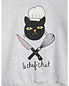 Mini Rodini Sweatshirt - Chef Cat - Melange Grey - 100% Organic Cotton GOTS
​ Sweatshirts