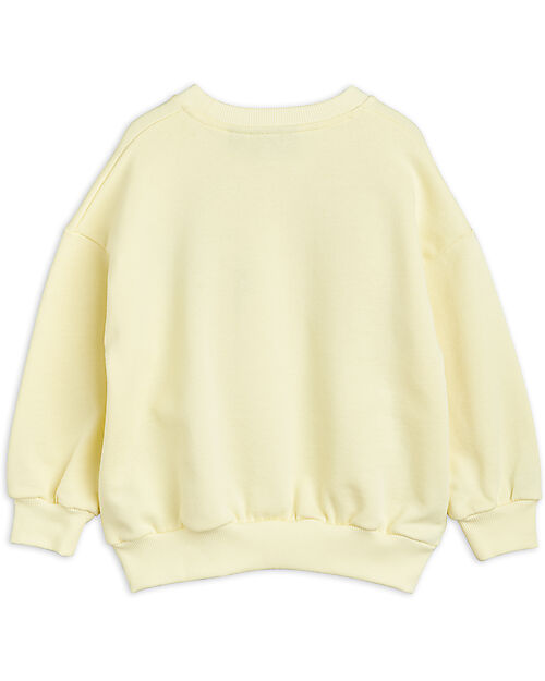 Mini Rodini Sweatshirt Long Sleeves - in Chenille - Shell - Yellow - 100% Organic Cotton Sweatshirts